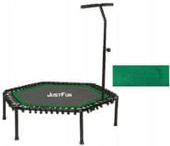 shumee FITNES TRAMPOLIN ZELEN 135 CM JUSTFUN