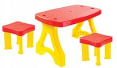 shumee Otroška miza za piknik + 2x stolčka MOCHTOYS