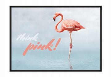 shumee PLAKAT ZA SLIKE V OKVIRJU 53x73 cm Flamingo P679