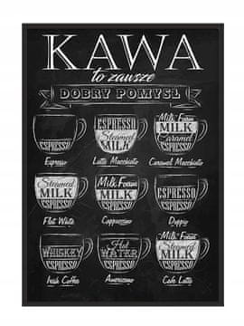 shumee PLAKAT V OKVIRJU 53x73 cm Kava P778