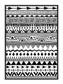 shumee PLAKAT ZA SLIKE V OKVIRJU 43x33 cm Aztec P698