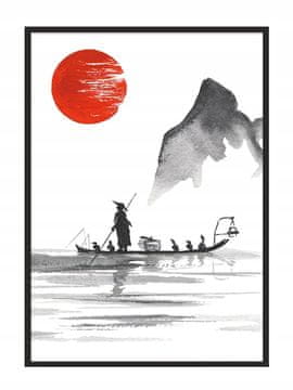 shumee PLAKAT V OKVIRJU 43x33 cm Japonska P722