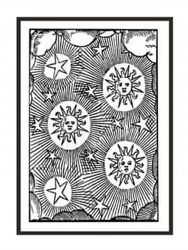 shumee PLAKAT ZA SLIKE V OKVIRJU 53x73 cm Sun P798