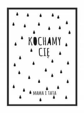 shumee SLIKOVNI PLAKAT V OKVIRJU 33x43 cm We Love P034