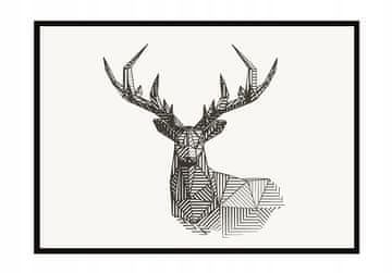 shumee PLAKAT ZA SLIKE V OKVIRJU 53x73 cm Jelen P832