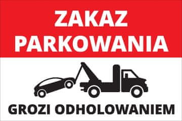 shumee Znak za prepoved parkiranja 20x30 cm PVC T042