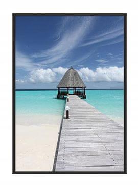 shumee PLAKAT ZA SLIKE V OKVIRJU 53x73 cm Morje P781