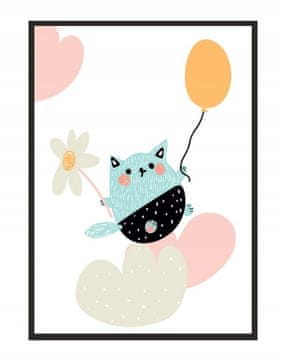 shumee SLIKOVNI PLAKAT V OKVIRJU 33x43 cm Mačka PD221