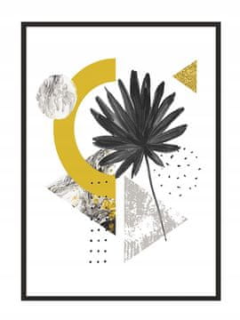 shumee SLIKOVNI PLAKAT V OKVIRJU 53x73 cm Trikotniki P804