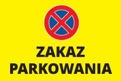 shumee Znak za prepoved parkiranja 20x30 cm PVC T045