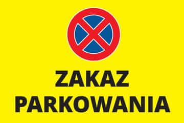 shumee Znak za prepoved parkiranja 20x30 cm PVC T045