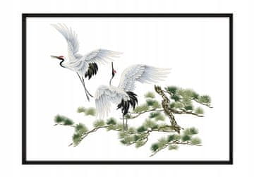 shumee PLAKAT ZA SLIKE V OKVIRJU 53x73 cm Žerjavi P743