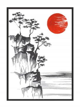 shumee PLAKAT V OKVIRJU 53x73 cm Japonska P721