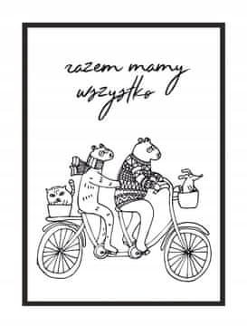 shumee PLAKAT V OKVIRJU 53x73 cm Skupaj P990