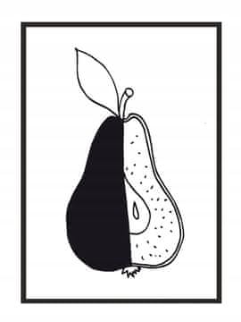 shumee SLIKOVNI PLAKAT V OKVIRJU A4 cm Hruška PD008