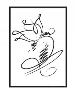 shumee PLAKAT ZA SLIKE V OKVIRJU 53x73 cm Cvet P1069