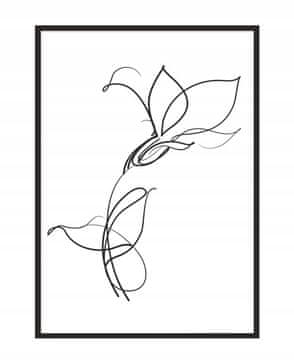 shumee PLAKAT ZA SLIKE V OKVIRJU 53x73 cm Cvet P1068