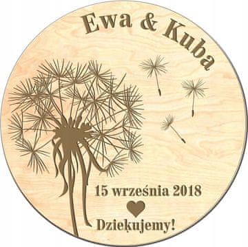 shumee HVALA ZA GOSTE NA POROKI, poročni MAGNET MK3