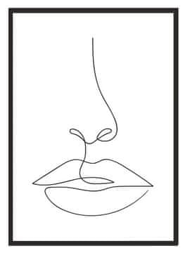 shumee SLIKOVNI PLAKAT V OKVIRJU 33x43cm Lineart P2314