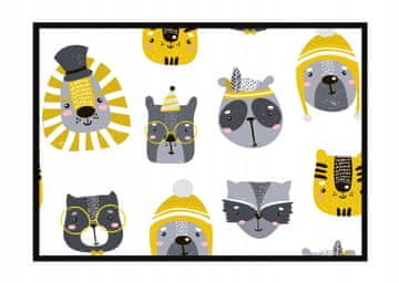 shumee SLIKOVNI PLAKAT V OKVIRJU A4 cm Živali PD232