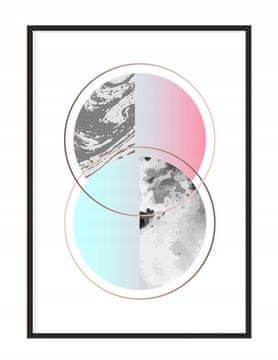 shumee PLAKAT V OKVIRJU 53x73 cm Geometrija P1093
