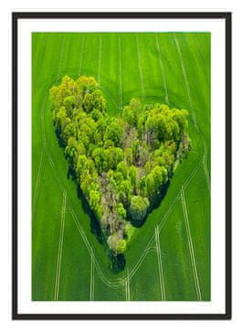 shumee SLIKOVNI PLAKAT V OKVIRJU 53x73 cm Srce Valentinovo P2230