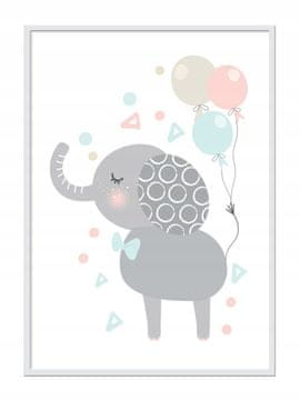 shumee PLAKAT ZA SLIKE V OKVIRJU A4 cm Elephant PD210