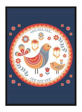 shumee PLAKAT V OKVIRJU 33x43 cm Ptičja pravljica PD303