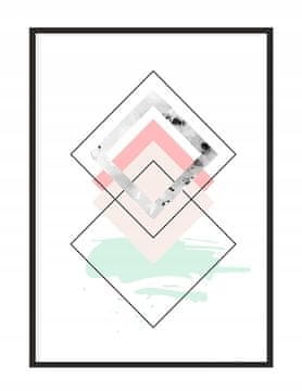 shumee PLAKAT V OKVIRJU 53x73 cm Geometrija P1092