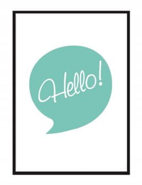 shumee PLAKAT ZA SLIKE V OKVIRJU A4 cm Pozdravljeni PD066