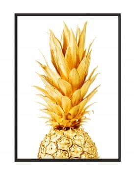 shumee SLIKA, PLAKAT V OKVIRJU 33x43 cm Ananas P510