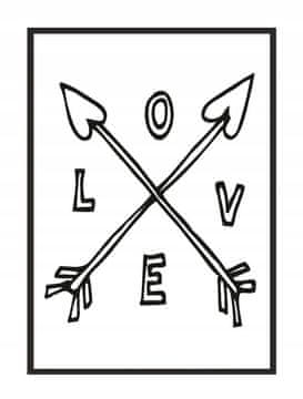 shumee PLAKAT ZA SLIKE V OKVIRJU 53x73 cm Ljubezen Valentinovo P987