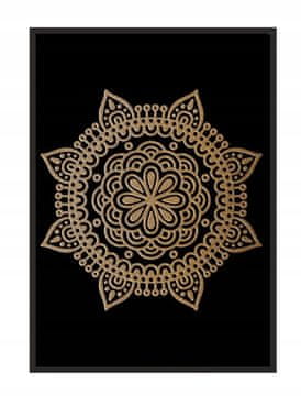 shumee PLAKAT ZA SLIKE V OKVIRJU 53x73 cm Staro zlato P1025