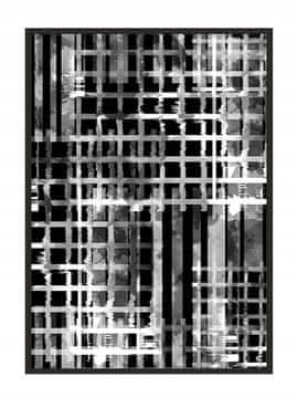 shumee SLIKARSKI PLAKAT V OKVIRJU 53x73 cm Abstrakcija P1882