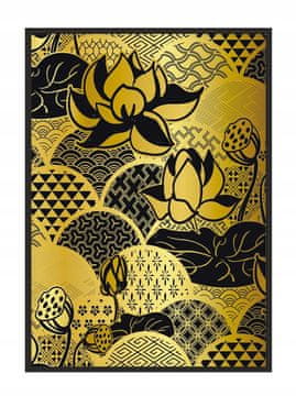 shumee PLAKAT V OKVIRJU 53x73 cm Zlata P1877