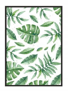 shumee PLAKAT V OKVIRJU 33x43 cm Listi P943