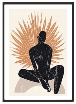 shumee PLAKAT ZA SLIKE V OKVIRJU 53x73 cm Boho P2197