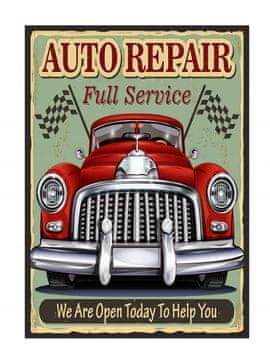 shumee PLAKAT ZA SLIKE V OKVIRJU 53x73 cm Garage Car P1850