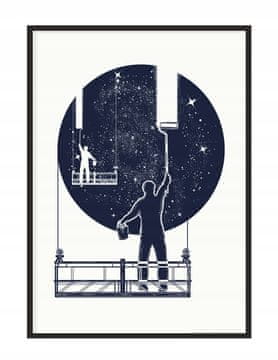 shumee PLAKAT ZA SLIKE V OKVIRJU 53x73 cm Noč P1097