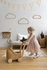 shumee KOMPLET 3 VELIKIH LESENIH OBLAKOV Boho deco lesena dekoracija oblakov