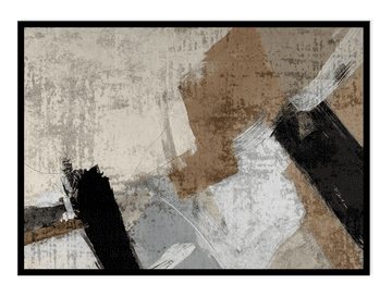 shumee SLIKOVNI PLAKAT V OKVIRJU 53x73 cm Barva Bež Akvareli Minimalizem Abstrakcija