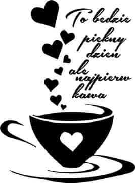shumee NALEPKE ZA KUHINJO nalepka skodelice za kavo srčki 100 x 50 cm G257
