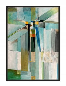 shumee PLAKAT V OKVIRJU 53x73 cm Abstrakcija P1778