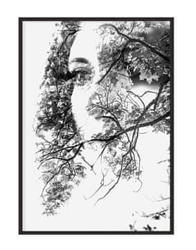 shumee PLAKAT ZA SLIKOVNO PLAKATNO OBLIKO V OKVIRJU 53x73 cm Dekle P1247