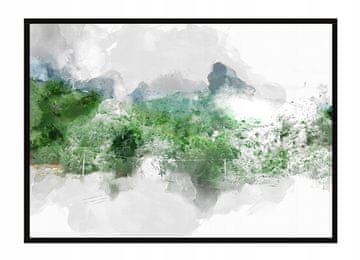 shumee PLAKAT V OKVIRJU 53x73 cm Akvarel P1521
