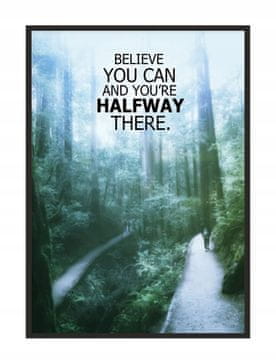 shumee PLAKAT ZA SLIKE V OKVIRJU 33x43 cm Believe P1788