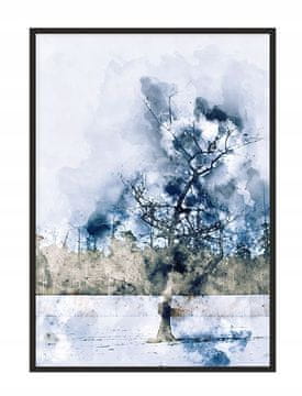 shumee PLAKAT V OKVIRJU 53x73 cm Akvarel P1662