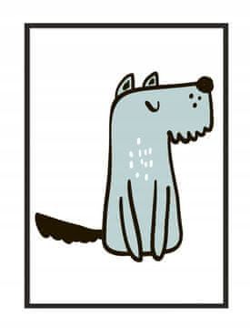 shumee SLIKOVNI PLAKAT V OKVIRJU 33x43 cm Pes PD256