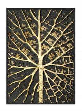 shumee PLAKAT V OKVIRJU 33x43 cm Zlata P1818
