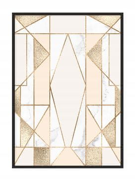 shumee PLAKAT V OKVIRJU 33x43 cm Marmor P1729